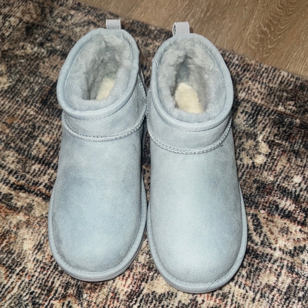 UGG light blue brand new mini boots